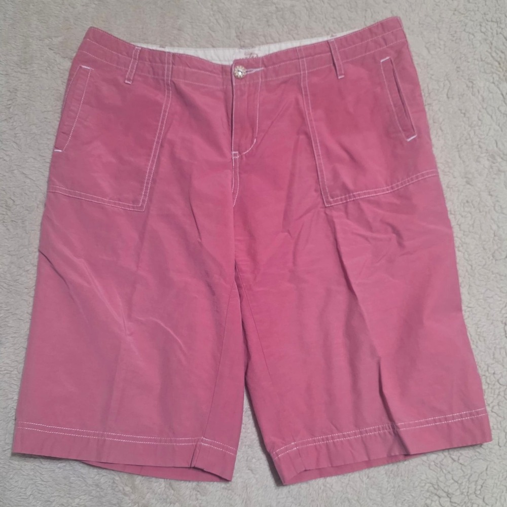 Aventura Clothing Women's Size 10 Pink Cotton Blend Casual Shorts - Picture 1 of 6
